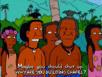 homer simpson indians GIF