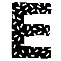E Alphabet Sticker
