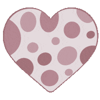 EndearingOrchid heart valentines vday dot Sticker