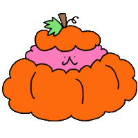 Bunny Pumpkin Sticker