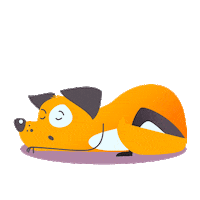 Tired Dog Sticker by Unisender