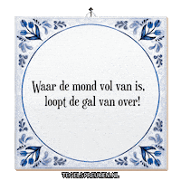 Gal Emotie Sticker by Tegelspreuken.nl