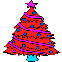 Christmas Tree Love Sticker