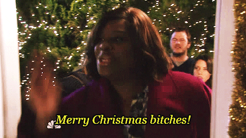 parks and recreation various tv christmas GIF