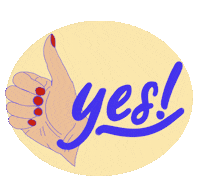 cpmail yes thumbs up ja daumen hoch Sticker