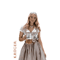 Fashion Beer Sticker by Krüger Dirndl
