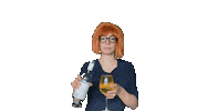 Party Janice Sticker by Anke van Delden