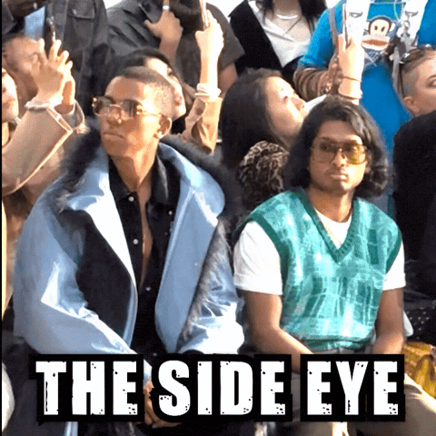 Side Eye Judging GIF by Ashwin Gane
