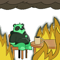 Awkward Everything Is Fine Sticker by SuperVerse