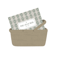 jillybox basket country cowboy western Sticker