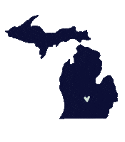 Michigan Pg Sticker by Piper and Gold