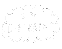 Text Im Different Sticker by Abitan