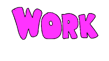 get to work Sticker by deladeso