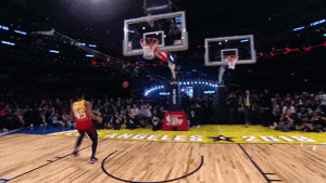 donovan mitchell player-fan interaction GIF by NBA