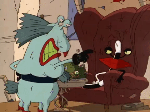 nickrewind giphydvr nicksplat aaahh real monsters giphyarm044 GIF