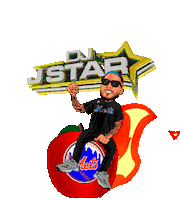 New York Apple Sticker by DJ JStar