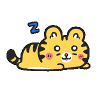 Sleepy Chinese Sticker