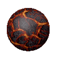 5shandycat universe planet lava planets Sticker