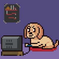 Dog Atari GIF by Abstract HotDogs