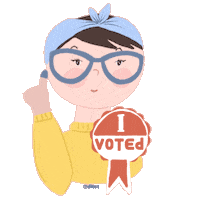 Day Voting Sticker by Dita W. Yolashasanti