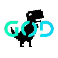 T-Rex Dance Sticker by GOD.dev