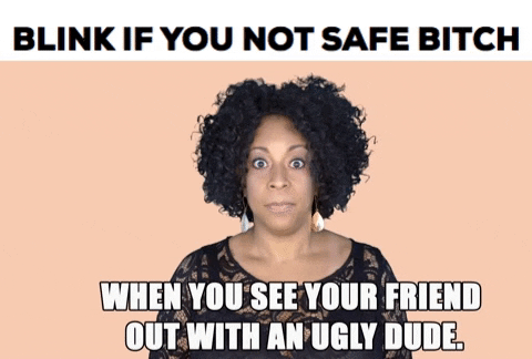 ComedianHollyLogan giphygifmaker meme friends help GIF
