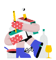 OK-Social animation loop home house Sticker