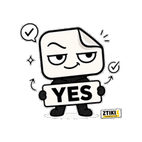 Yep Yes Sticker by ZTIKIX