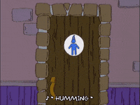 bart simpson restroom GIF