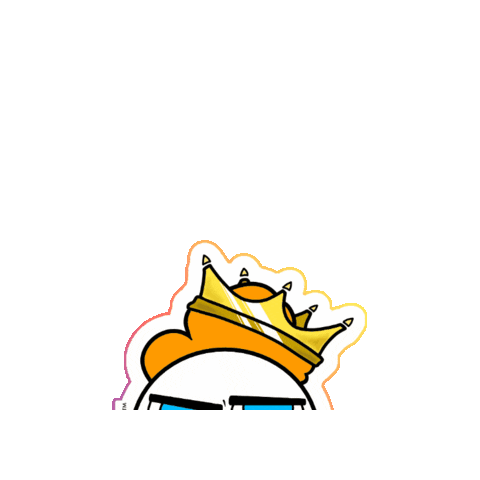 friznoats queen crown king first Sticker