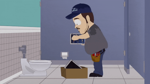 man fixing GIF by South Park 