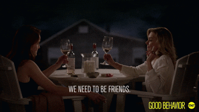 carin let's be friends GIF by Good Behavior
