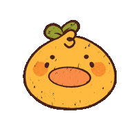 Junmi kawaii yellow doodle pollito Sticker