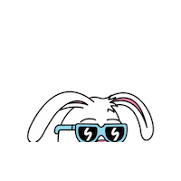 Happy Rabbit Hole Sticker