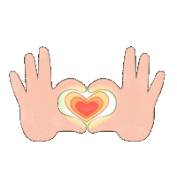 Miumoons new amor hearts hand Sticker