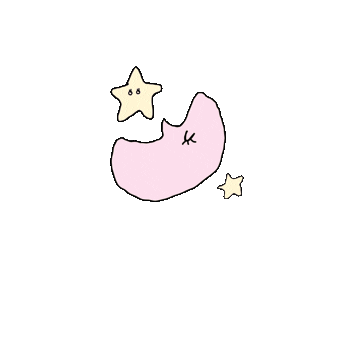 latte_of giphyupload moon 星 月 Sticker