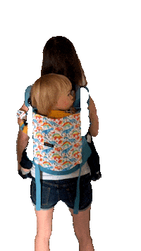 Babywearing Portage Sticker by Bud & Blossom Slings