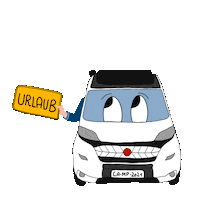 Van Camping Sticker by Reiseausschnitte
