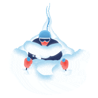 Snow Winter Sticker by LWZ