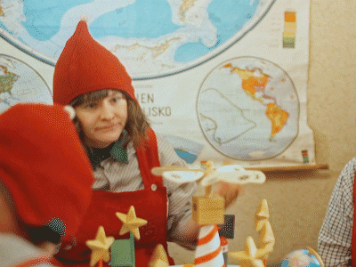 playing santa claus office GIF by The Elves!