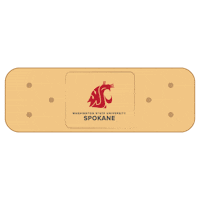 WSUSpokane go cougs cougs wsu bandaid Sticker