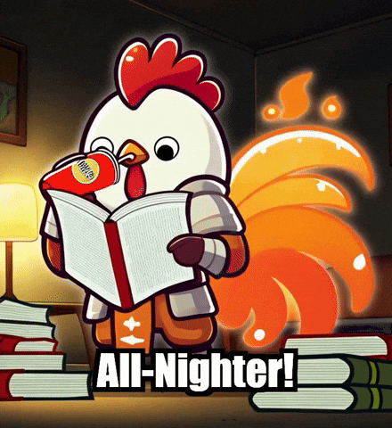 All-Nighter School GIF by Zorooster