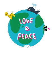 Peace Love Sticker