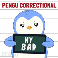 Guilty As Charged Penguin GIF by Pudgy Penguins