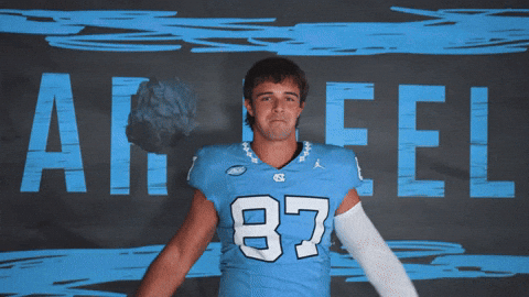 Lets Go Football GIF by UNC Tar Heels
