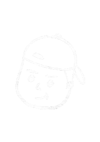 Luan 白 Sticker