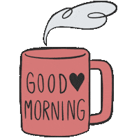 Good Morning Coffee Sticker