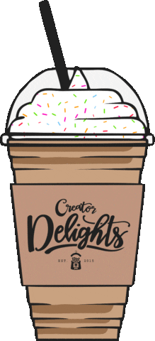 creatordelights giphyupload coffee candy creator Sticker