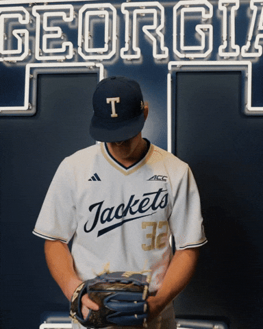 Georgia Tech Baseball GIF by Georgia Tech Yellow Jackets