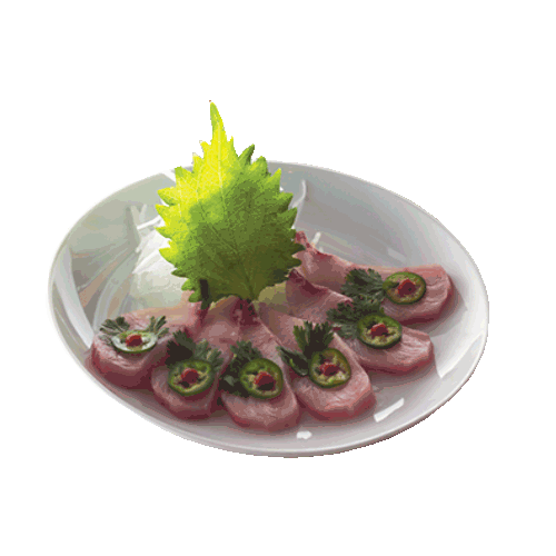 Sashimi Yellowtail Sticker by Zen Sushi in the Arts for iOS